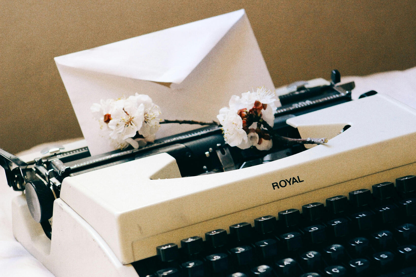 Image: Unsplash image of a royal typewriter